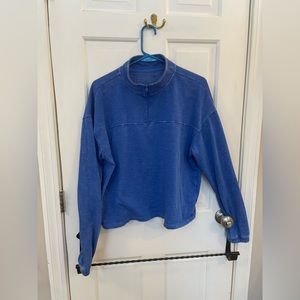 Large Lounge Life 1/4 zip blueish/purple pullover